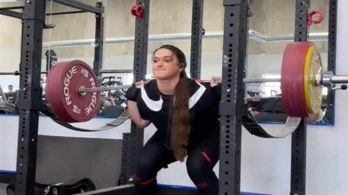 Amanda Lawrence back squat March 2023