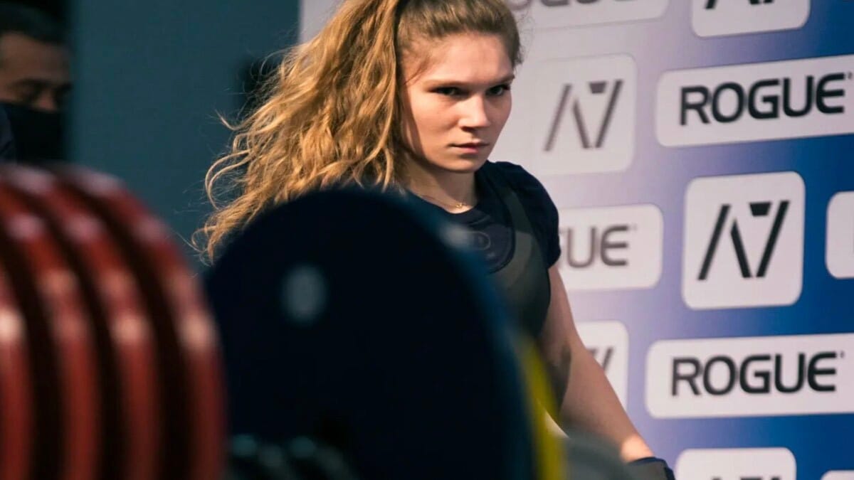 Tiffany Chapon with a fiery competitive look