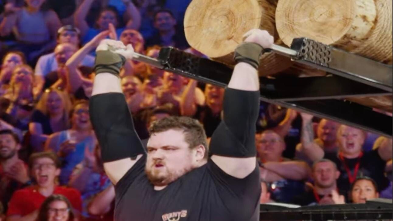 Trey Mitchell Viking Press at 2023 Giants Live Strongman Classic