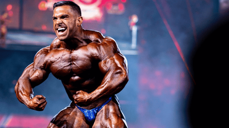 Derek Lunsford 2022 Olympia posing