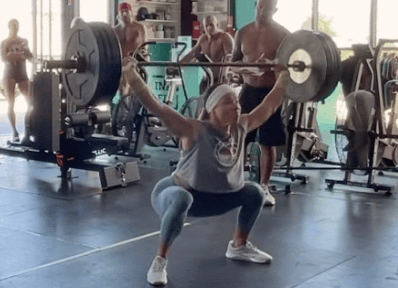 Chyna Cho working out during CrossFit Age Group Semis