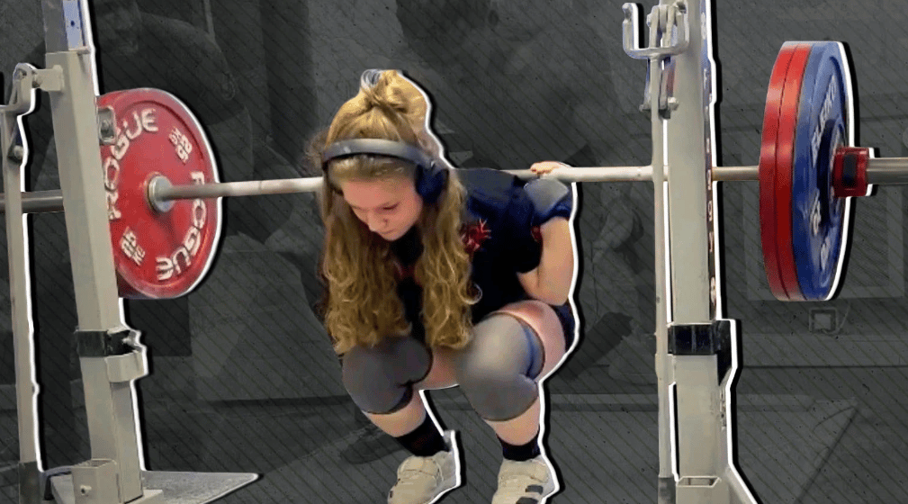 IPF World Champion Tiffany Chapon completes a narrow squat