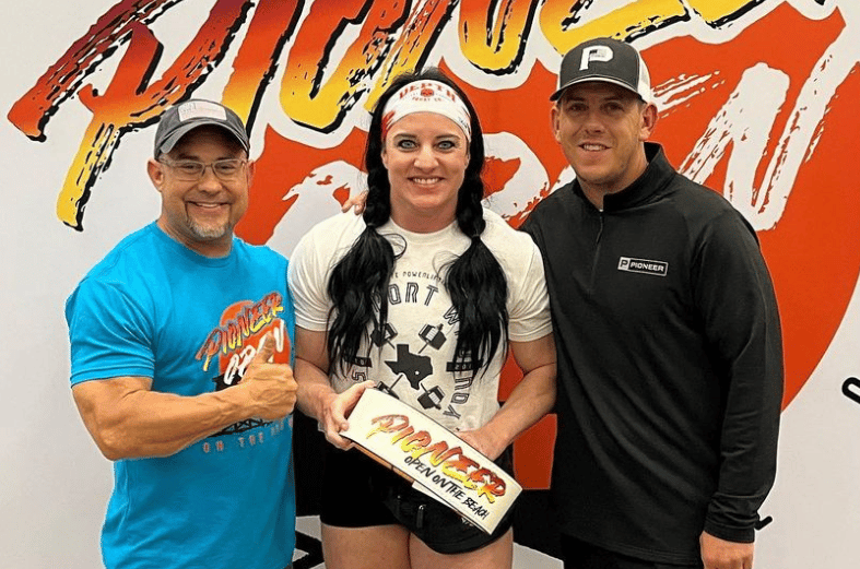 Samantha Rice after setting 3 World Records 2023 Pioneer on the Beach