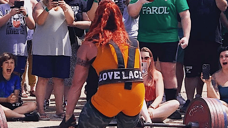 Rhianon Lovelace WR deadlift July 2022