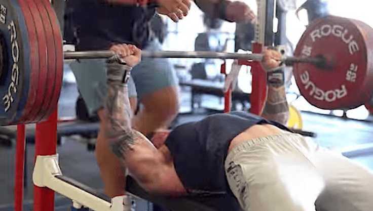John Haack bench press July 2022