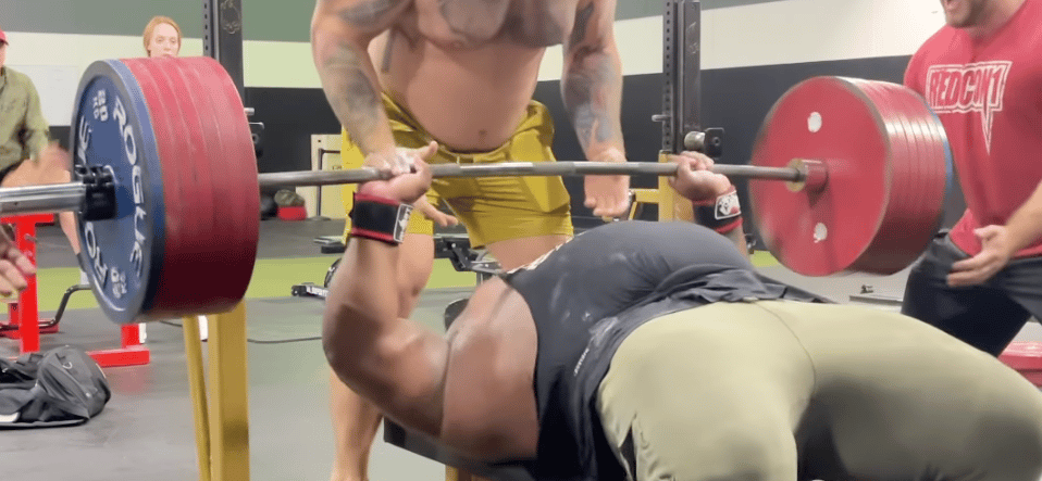 Powerlifter Julius Maddox bench presses 796 pounds