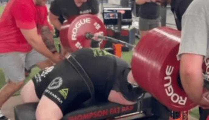 Jimmy Kolb 1,401 pound bench press