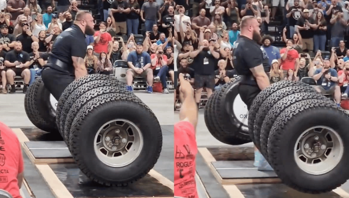 Oleksii Novikov notches the Hummer Tire Deadlift World Record