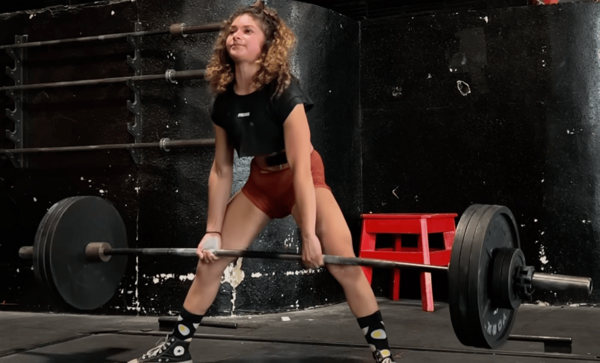 Serena Abweh deadlifts 355 pounds